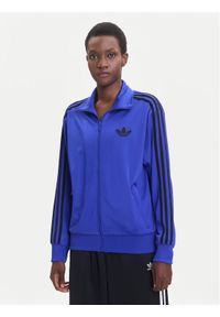 Adidas - adidas Bluza adicolor Classic Firebird JX6462 Niebieski Loose Fit. Kolor: niebieski. Materiał: syntetyk