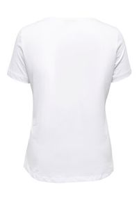 ONLY Carmakoma T-Shirt 15284839 Biały Regular Fit. Kolor: biały