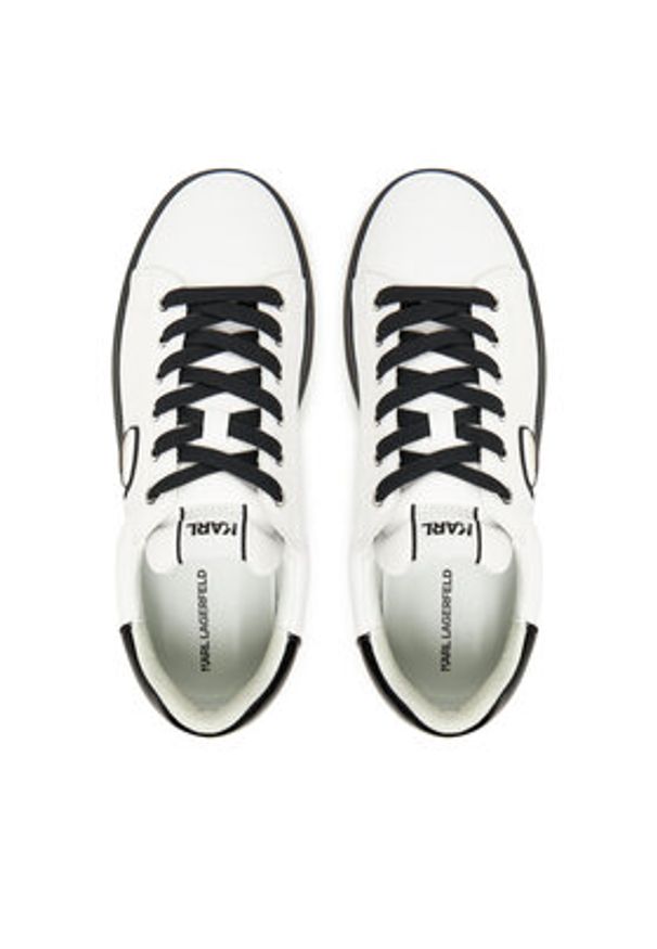 Karl Lagerfeld - KARL LAGERFELD Sneakersy KL52530N Biały. Kolor: biały. Materiał: skóra