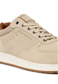 TOMMY HILFIGER - Tommy Hilfiger Sneakersy Newport Mix FM0FM05835 Beżowy. Kolor: beżowy. Materiał: skóra, zamsz #5