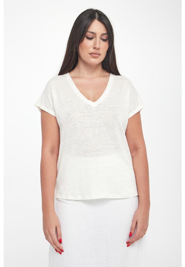 Ecoalf - T-shirt damski lniany Arendal ECOALF. Materiał: len