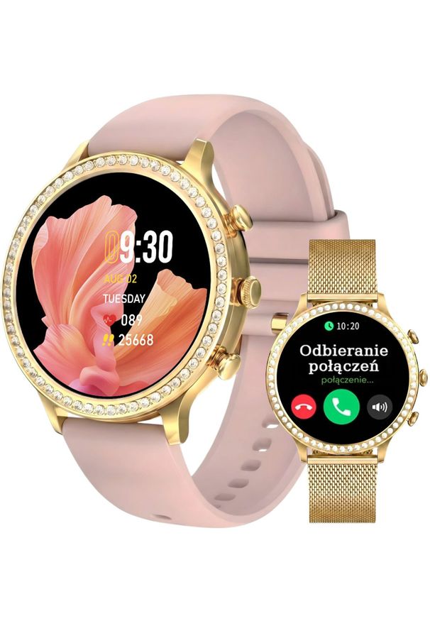 SMARTWATCH Damski Gravity GT5-3 LGD/LGD/PK. Rodzaj zegarka: smartwatch