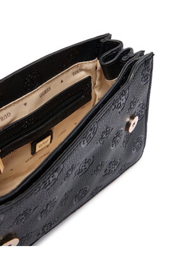 Guess Torebka Cresidia II HWPD98 88210 Czarny. Kolor: czarny. Materiał: skórzane