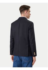 TOMMY HILFIGER - Tommy Hilfiger Marynarka Pennu Crest Club MW0MW41807 Granatowy Slim Fit. Kolor: niebieski. Materiał: wełna #2