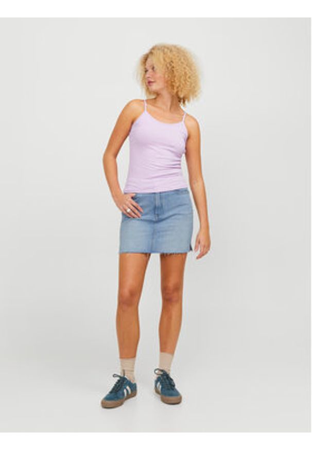 JJXX Spódnica jeansowa Aura 12248571 Niebieski Slim Fit. Kolor: niebieski. Materiał: jeans