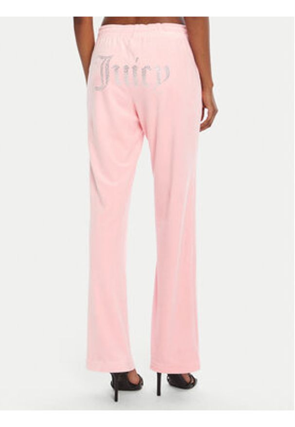 Juicy Couture Spodnie dresowe Tina JCAPW045 Różowy Regular Fit. Kolor: różowy. Materiał: syntetyk