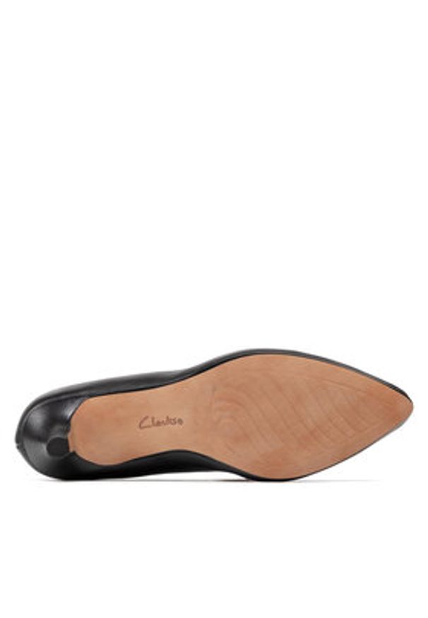 Clarks Półbuty Linvale Jerica 261372084 Czarny. Kolor: czarny. Materiał: skóra