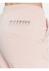 John Richmond Spodnie dresowe UWP23044PA Różowy Classic Fit. Kolor: różowy. Materiał: bawełna #4