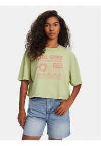 Billabong T-Shirt Sol Surf EBJZT00428 Zielony Oversize. Kolor: zielony. Materiał: bawełna