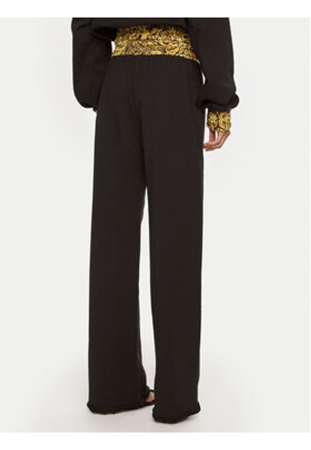 Just Cavalli Spodnie dresowe 77PAAE21 Czarny Regular Fit. Kolor: czarny. Materiał: bawełna