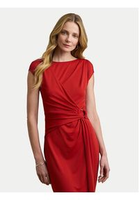Lauren Ralph Lauren - LAUREN RALPH LAUREN Sukienka koktajlowa 200973601002 Czerwony Slim Fit. Kolor: czerwony. Materiał: syntetyk. Styl: wizytowy #5
