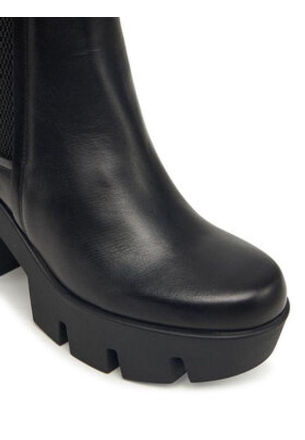 United Nude Botki Grip Chelsea Mid IV 109590116 Czarny. Kolor: czarny. Materiał: skóra