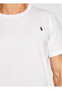 Polo Ralph Lauren T-Shirt Sle 714844756004 Biały Regular Fit. Typ kołnierza: polo. Kolor: biały. Materiał: bawełna #4