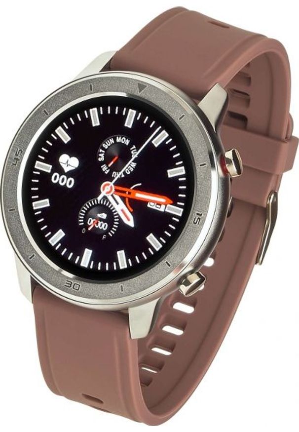 GARETT - Smartwatch Garett Master RT Brązowy. Rodzaj zegarka: smartwatch. Kolor: brązowy