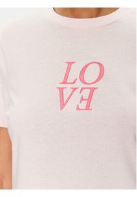 Pieces T-Shirt Skylar 17155376 Różowy Regular Fit. Kolor: różowy. Materiał: bawełna #6