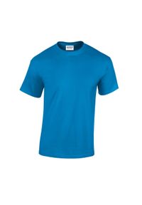 GILDAN - Ciężka Bawełniana Koszulka Unisex Dla Dorosłych. Kolor: wielokolorowy, niebieski, szary. Materiał: bawełna. Sport: turystyka piesza #1