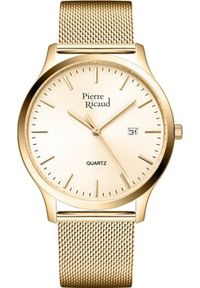 Zegarek Pierre Ricaud Zegarek męski Pierre Ricaud P91094.1111Q złoty. Kolor: złoty #1