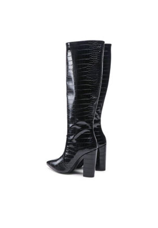 DeeZee Kozaki HXXS220146 Czarny. Kolor: czarny. Materiał: skóra