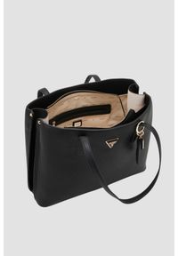 Guess - GUESS Czarna damska shopperka Meridian Girlfriend. Kolor: czarny. Materiał: skórzane. Styl: elegancki, casual #4