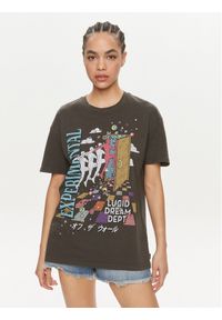 Vans T-Shirt Vivid Dreams Oversized VN000H08 Czarny Regular Fit. Kolor: czarny. Materiał: bawełna