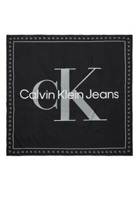 Calvin Klein Jeans Chusta Bold Mono Logo Shawl K60K612325 Czarny. Kolor: czarny. Materiał: materiał #2