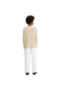 Tom Tailor Sweter 1034068 Biały Regular Fit. Kolor: biały. Materiał: bawełna #4