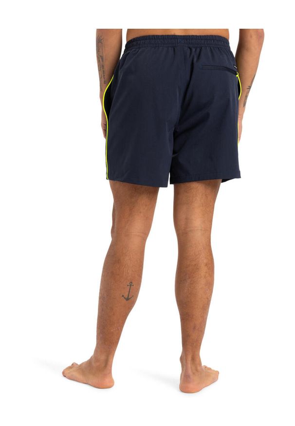 Quiksilver - Szorty kąpielowe dla Mężczyzn SPL SURFSILK PIPED 16" Czarny. Kolor: niebieski. Materiał: elastan, poliester. Styl: sportowy