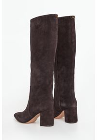 Twinset Milano - Kozaki damskie zamszowe TWINSET. Materiał: zamsz #3