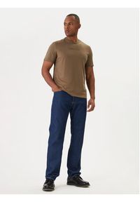 Calvin Klein T-Shirt Logo 30s LV04LD230G Brązowy Regular Fit. Kolor: brązowy. Materiał: bawełna #2