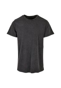 BUILD YOUR BRAND - Koszulka Z Okrągłym Dekoltem Dla Dorosłych Unisex Acid Wash. Kolor: czarny