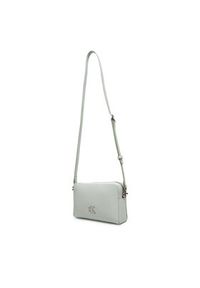 Calvin Klein Jeans Torebka Minimal Monogram Camera Bag 20 LV04K3162G Szary. Kolor: szary. Materiał: skórzane #3