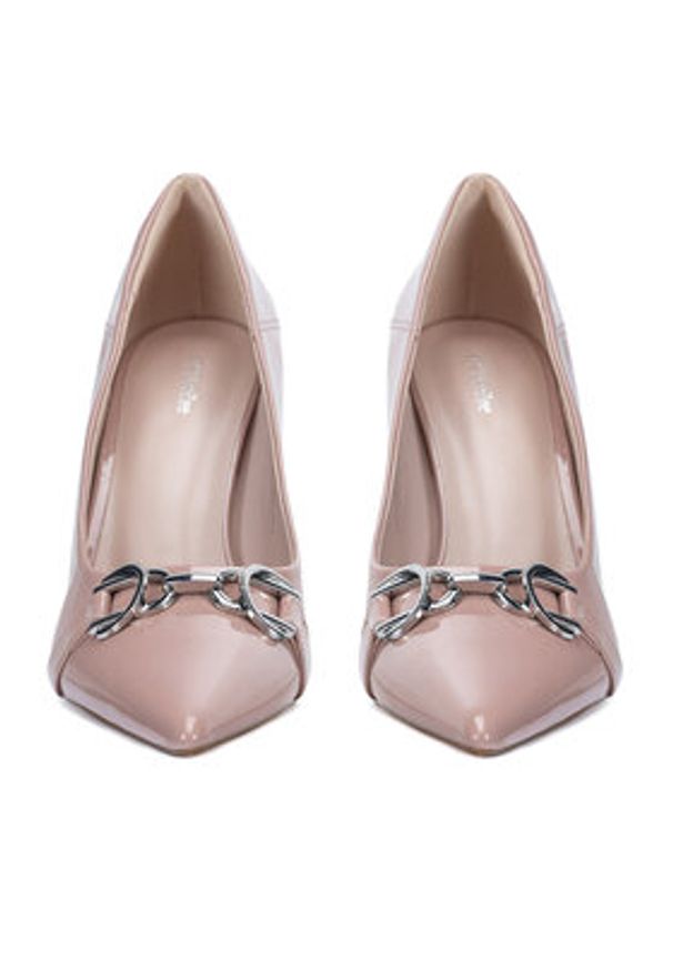 DeeZee Szpilki WFA3024-1 Różowy. Kolor: różowy. Materiał: skóra. Obcas: na szpilce