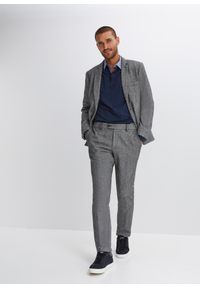 bonprix - Shirt polo z bawełny pique, długi rękaw. Typ kołnierza: polo. Kolor: niebieski. Materiał: bawełna. Długość rękawa: długi rękaw. Długość: długie. Wzór: aplikacja #3