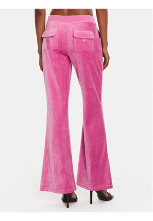 Juicy Couture Spodnie dresowe Caisa JCSEBJ008G Różowy Slim Fit. Kolor: różowy. Materiał: bawełna