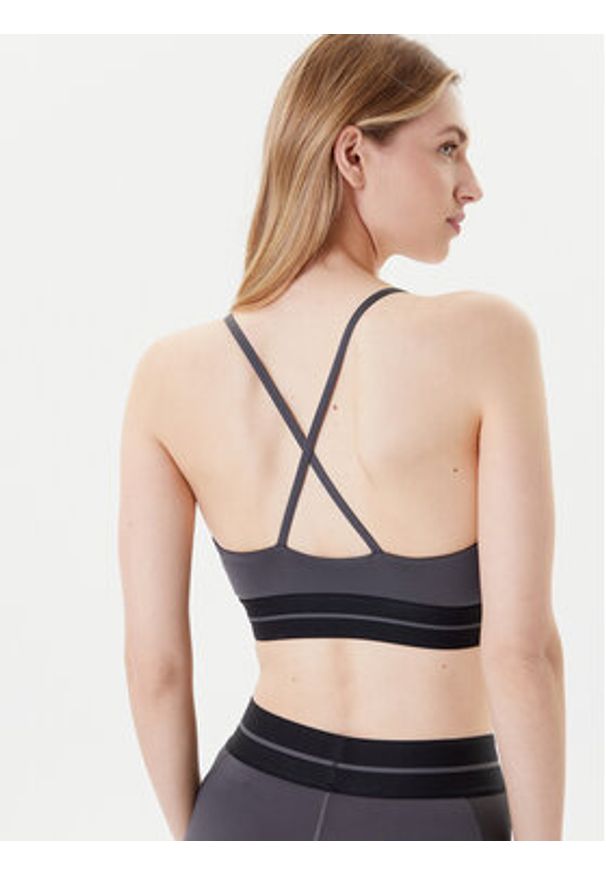 Adidas - adidas Biustonosz sportowy Hyperglam JN2661 Szary Slim Fit. Kolor: szary. Materiał: syntetyk