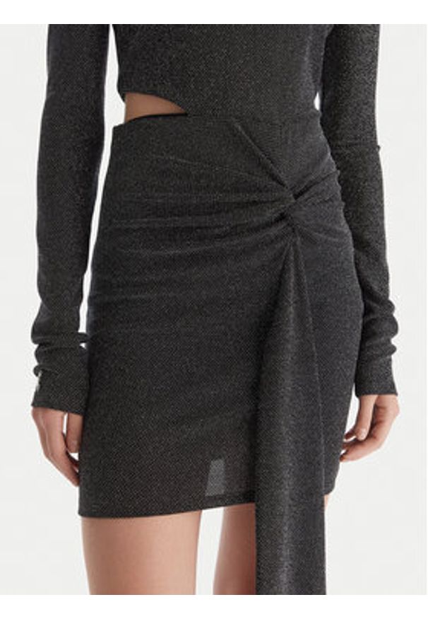 Patrizia Pepe Sukienka koktajlowa 2A2972/J340-K478 Czarny Regular Fit. Kolor: czarny. Materiał: syntetyk. Styl: wizytowy