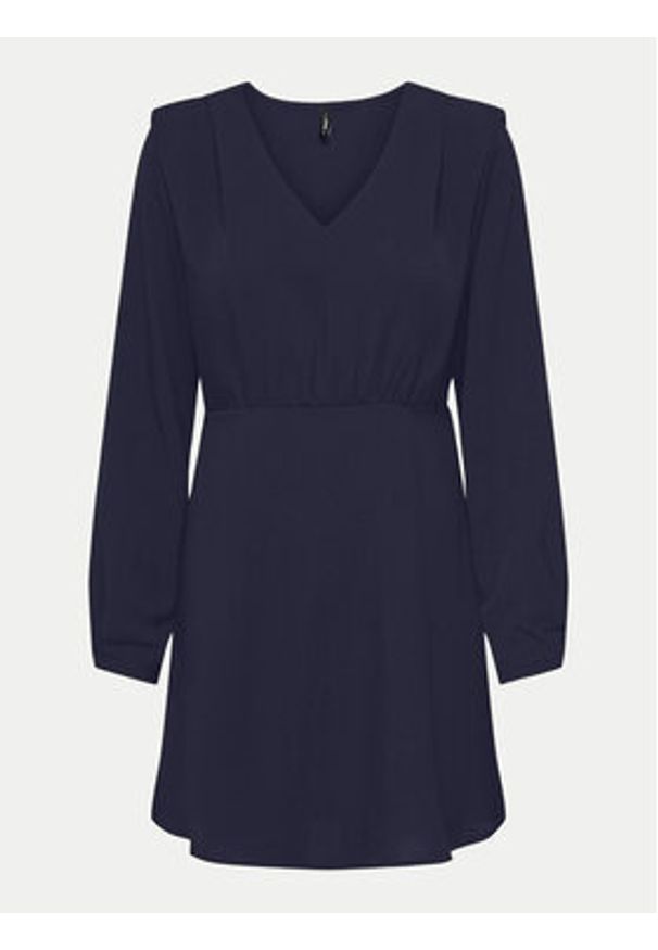 only - ONLY Sukienka codzienna Nova 15331918 Granatowy Regular Fit. Okazja: na co dzień. Kolor: niebieski. Materiał: wiskoza. Typ sukienki: proste. Styl: casual