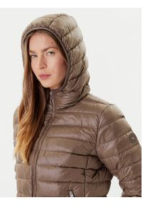 TOMMY HILFIGER - Tommy Hilfiger Kurtka puchowa WW0WW46788 Brązowy Regular Fit. Kolor: brązowy. Materiał: syntetyk #4