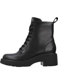 Camper - CAMPER MILAH Czarny. Kolor: czarny. Materiał: tkanina, skóra. Styl: sportowy