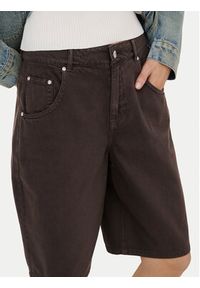 only - ONLY Bermudy Mate 15374734 Brązowy Loose Fit. Kolor: brązowy. Materiał: bawełna #4