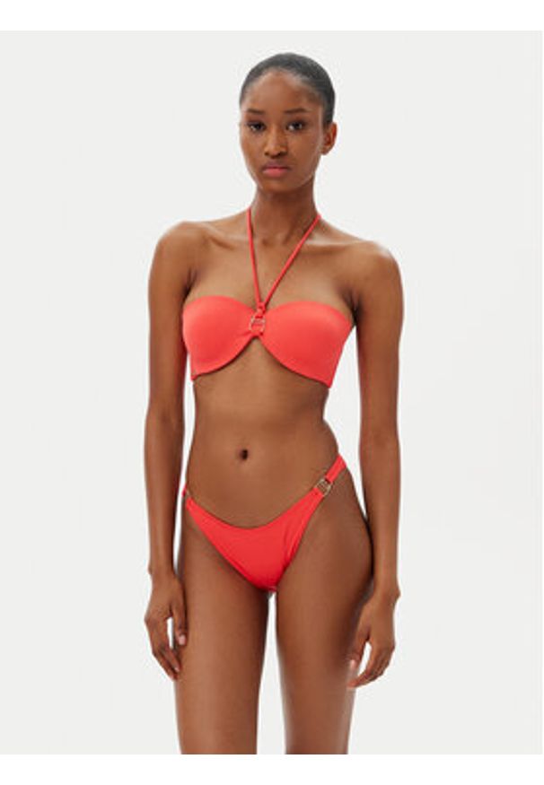 SELMARK - Selmark Dół od bikini BL404 Koralowy. Kolor: pomarańczowy. Materiał: syntetyk