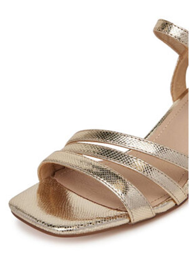 Lasocki Sandały HY6800-1 Złoty. Kolor: złoty. Materiał: skóra