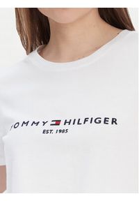 TOMMY HILFIGER - Tommy Hilfiger T-Shirt Heritage C-Nk WW0WW31999 Biały Regular Fit. Kolor: biały. Materiał: bawełna #6