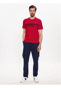 Aeronautica Militare T-Shirt 231TS2077J538 Czerwony Regular Fit. Kolor: czerwony. Materiał: bawełna #3