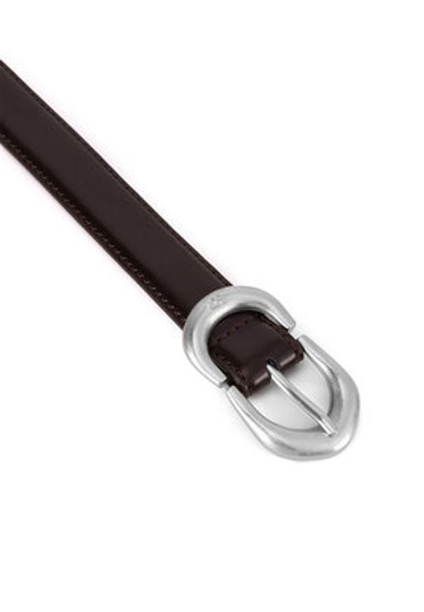 Gino Rossi Pasek Damski BLYL24010-SLV Brązowy. Kolor: brązowy. Materiał: skóra