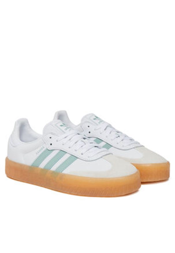 Adidas - adidas Sneakersy Sambae JP5609 Biały. Kolor: biały. Materiał: skóra