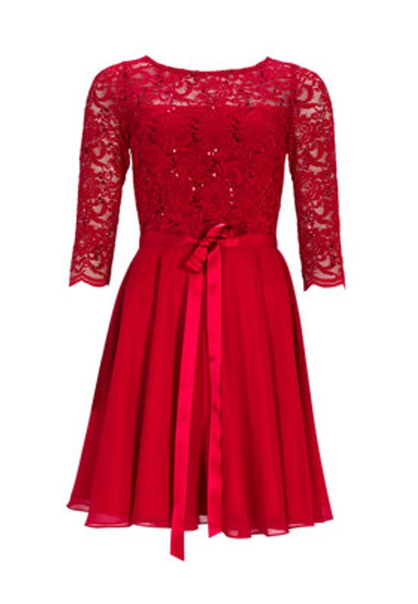 Swing Sukienka koktajlowa 77761210 Czerwony Regular Fit. Kolor: czerwony. Materiał: syntetyk. Styl: wizytowy