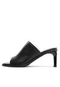 Calvin Klein Klapki Curved Stiletto Mule HW0HW01628 BEH Czarny. Kolor: czarny