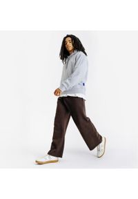 Decathlon - Bluza z kapturem męska Elementals. Typ kołnierza: kaptur. Kolor: szary. Materiał: poliester, elastan, tkanina, prążkowany, bawełna, materiał #2