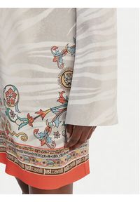 Just Cavalli Sukienka codzienna 80PAO948 NS846 Kolorowy Regular Fit. Okazja: na co dzień. Materiał: wiskoza. Wzór: kolorowy. Typ sukienki: proste. Styl: casual #4